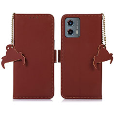 Coque Portefeuille Livre Cuir Etui Clapet A11D pour Motorola Moto G 5G (2023) Marron