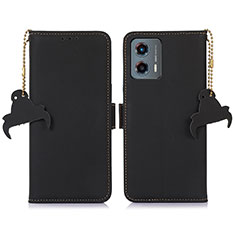 Coque Portefeuille Livre Cuir Etui Clapet A11D pour Motorola Moto G 5G (2023) Noir