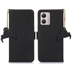 Coque Portefeuille Livre Cuir Etui Clapet A11D pour Motorola Moto G53 5G Noir