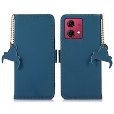 Coque Portefeuille Livre Cuir Etui Clapet A11D pour Motorola Moto G84 5G Bleu