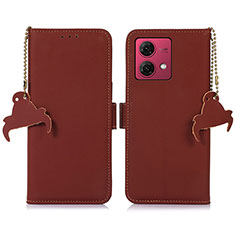 Coque Portefeuille Livre Cuir Etui Clapet A11D pour Motorola Moto G84 5G Marron