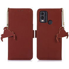 Coque Portefeuille Livre Cuir Etui Clapet A11D pour Nokia C22 Marron