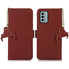 Coque Portefeuille Livre Cuir Etui Clapet A11D pour Nokia G22 Marron