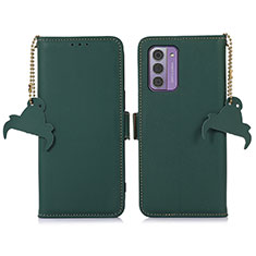 Coque Portefeuille Livre Cuir Etui Clapet A11D pour Nokia G310 5G Vert