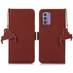 Coque Portefeuille Livre Cuir Etui Clapet A11D pour Nokia G42 5G Marron