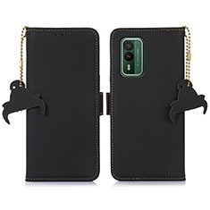 Coque Portefeuille Livre Cuir Etui Clapet A11D pour Nokia XR21 Noir