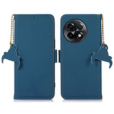 Coque Portefeuille Livre Cuir Etui Clapet A11D pour OnePlus 11R 5G Bleu