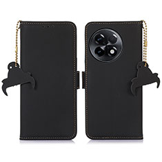 Coque Portefeuille Livre Cuir Etui Clapet A11D pour OnePlus 11R 5G Noir