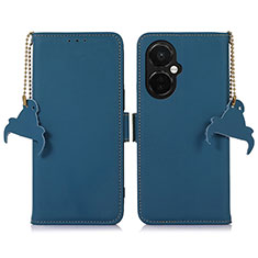 Coque Portefeuille Livre Cuir Etui Clapet A11D pour OnePlus Nord CE 3 5G Bleu