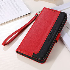 Coque Portefeuille Livre Cuir Etui Clapet A11D pour Samsung Galaxy S21 Plus 5G Rouge