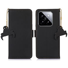 Coque Portefeuille Livre Cuir Etui Clapet A11D pour Xiaomi Mi 14 5G Noir