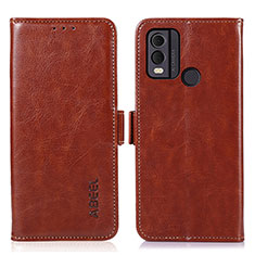 Coque Portefeuille Livre Cuir Etui Clapet A12D pour Nokia C22 Marron