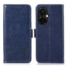 Coque Portefeuille Livre Cuir Etui Clapet A12D pour OnePlus Nord CE 3 Lite 5G Bleu