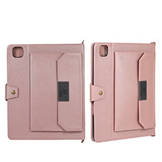 Coque Portefeuille Livre Cuir Etui Clapet AD1 pour Apple iPad Pro 11 (2021) Or Rose