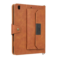 Coque Portefeuille Livre Cuir Etui Clapet AD1 pour Apple New iPad 9.7 (2018) Marron