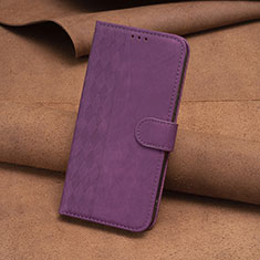 Coque Portefeuille Livre Cuir Etui Clapet B01F pour Motorola Moto E13 Violet