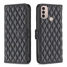 Coque Portefeuille Livre Cuir Etui Clapet B01F pour Motorola Moto E20 Noir