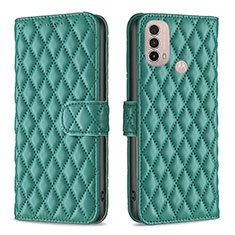 Coque Portefeuille Livre Cuir Etui Clapet B01F pour Motorola Moto E20 Vert