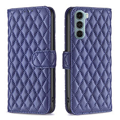 Coque Portefeuille Livre Cuir Etui Clapet B01F pour Motorola Moto Edge S30 5G Bleu