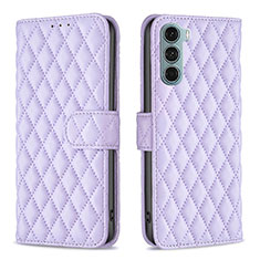 Coque Portefeuille Livre Cuir Etui Clapet B01F pour Motorola Moto Edge S30 5G Violet