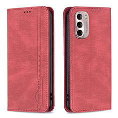 Coque Portefeuille Livre Cuir Etui Clapet B01F pour Motorola Moto G Stylus (2022) 5G Rouge