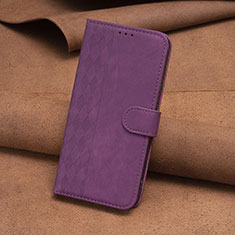 Coque Portefeuille Livre Cuir Etui Clapet B01F pour Motorola Moto G13 Violet