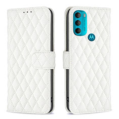 Coque Portefeuille Livre Cuir Etui Clapet B01F pour Motorola Moto G71 5G Blanc