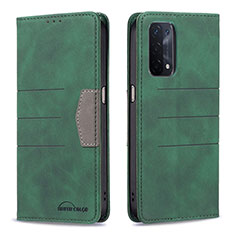 Coque Portefeuille Livre Cuir Etui Clapet B01F pour OnePlus Nord N200 5G Vert