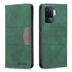 Coque Portefeuille Livre Cuir Etui Clapet B01F pour Oppo A94 4G Vert