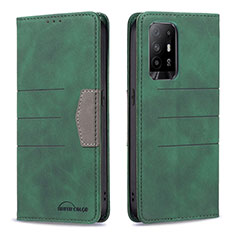 Coque Portefeuille Livre Cuir Etui Clapet B01F pour Oppo A94 5G Vert