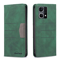 Coque Portefeuille Livre Cuir Etui Clapet B01F pour Oppo F21s Pro 4G Vert