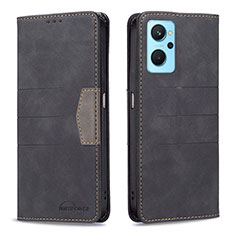 Coque Portefeuille Livre Cuir Etui Clapet B01F pour Realme 9i 4G Noir