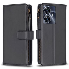 Coque Portefeuille Livre Cuir Etui Clapet B01F pour Realme Narzo N55 Noir