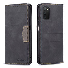 Coque Portefeuille Livre Cuir Etui Clapet B01F pour Samsung Galaxy A02s Noir