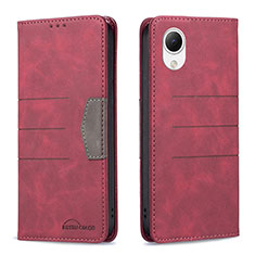 Coque Portefeuille Livre Cuir Etui Clapet B01F pour Samsung Galaxy A23s Rouge