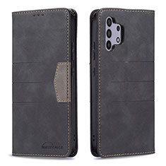 Coque Portefeuille Livre Cuir Etui Clapet B01F pour Samsung Galaxy A32 5G Noir