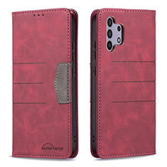 Coque Portefeuille Livre Cuir Etui Clapet B01F pour Samsung Galaxy A32 5G Rouge