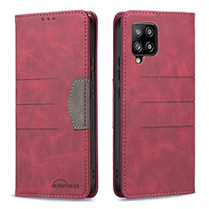 Coque Portefeuille Livre Cuir Etui Clapet B01F pour Samsung Galaxy A42 5G Rouge