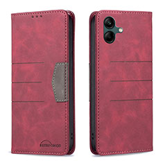 Coque Portefeuille Livre Cuir Etui Clapet B01F pour Samsung Galaxy F14 5G Rouge