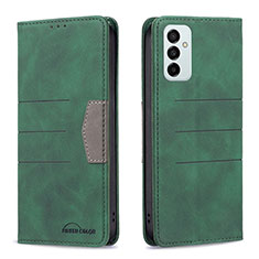 Coque Portefeuille Livre Cuir Etui Clapet B01F pour Samsung Galaxy F23 5G Vert