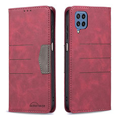 Coque Portefeuille Livre Cuir Etui Clapet B01F pour Samsung Galaxy M32 4G Rouge