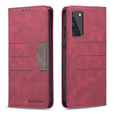 Coque Portefeuille Livre Cuir Etui Clapet B01F pour Samsung Galaxy S20 FE (2022) 5G Rouge