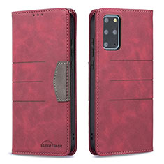 Coque Portefeuille Livre Cuir Etui Clapet B01F pour Samsung Galaxy S20 Plus 5G Rouge
