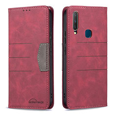 Coque Portefeuille Livre Cuir Etui Clapet B01F pour Vivo Y11 Rouge