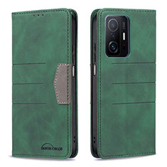 Coque Portefeuille Livre Cuir Etui Clapet B01F pour Xiaomi Mi 11T 5G Vert