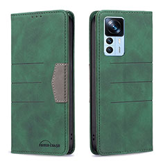 Coque Portefeuille Livre Cuir Etui Clapet B01F pour Xiaomi Redmi K50 Ultra 5G Vert