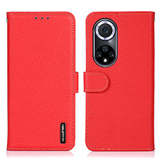 Coque Portefeuille Livre Cuir Etui Clapet B01H pour Huawei Honor 50 5G Rouge