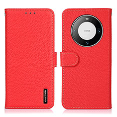 Coque Portefeuille Livre Cuir Etui Clapet B01H pour Huawei Mate 60 Pro Rouge