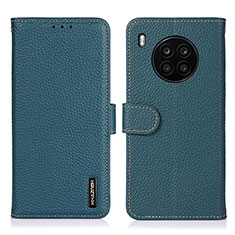 Coque Portefeuille Livre Cuir Etui Clapet B01H pour Huawei Nova 8i Vert