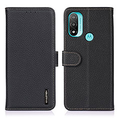 Coque Portefeuille Livre Cuir Etui Clapet B01H pour Motorola Moto E20 Noir